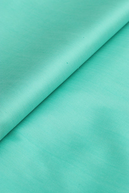 Sea Green Plain Silk Fabric ( 1 Mtr ) - Luxurion World