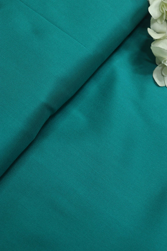 Blue Plain Silk Fabric ( 1 Mtr ) - Luxurion World