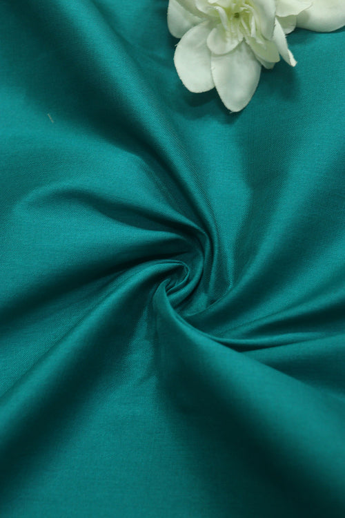 Blue Plain Silk Fabric ( 1 Mtr ) - Luxurion World