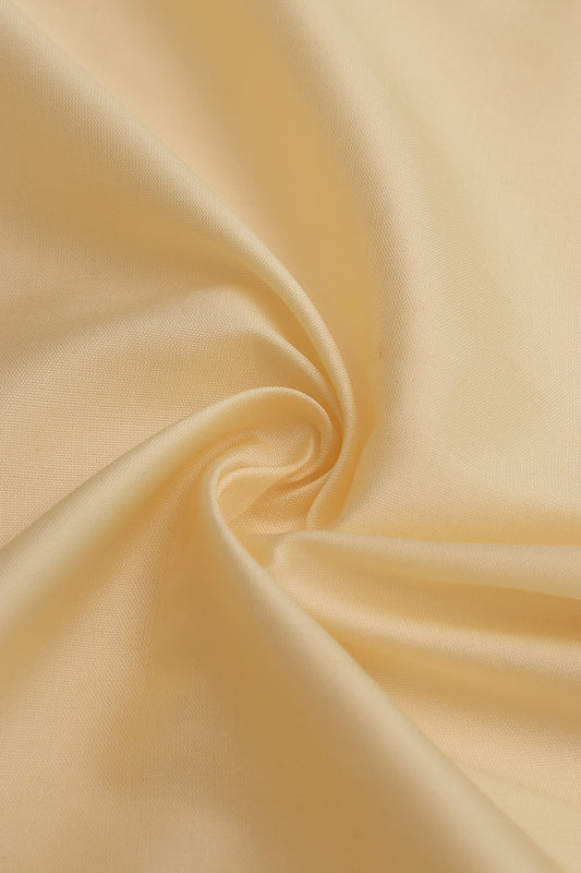 Cream Plain Silk Fabric ( 0.5 Mtr ) - Luxurion World