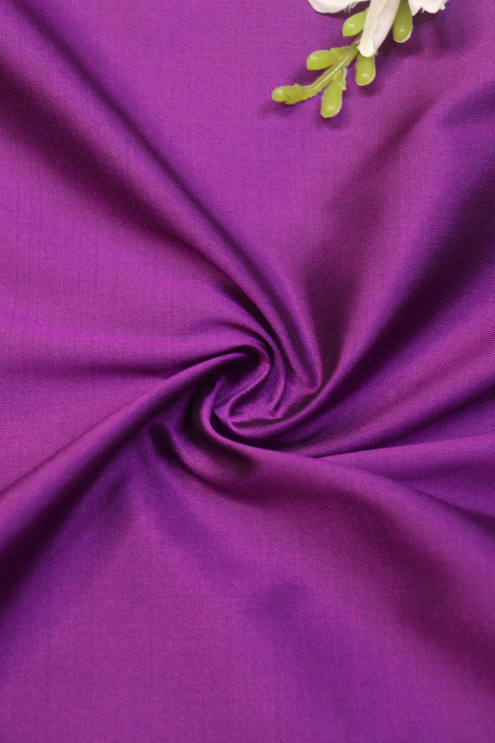 Purple Plain Silk Fabric ( 1 Mtr ) - Luxurion World