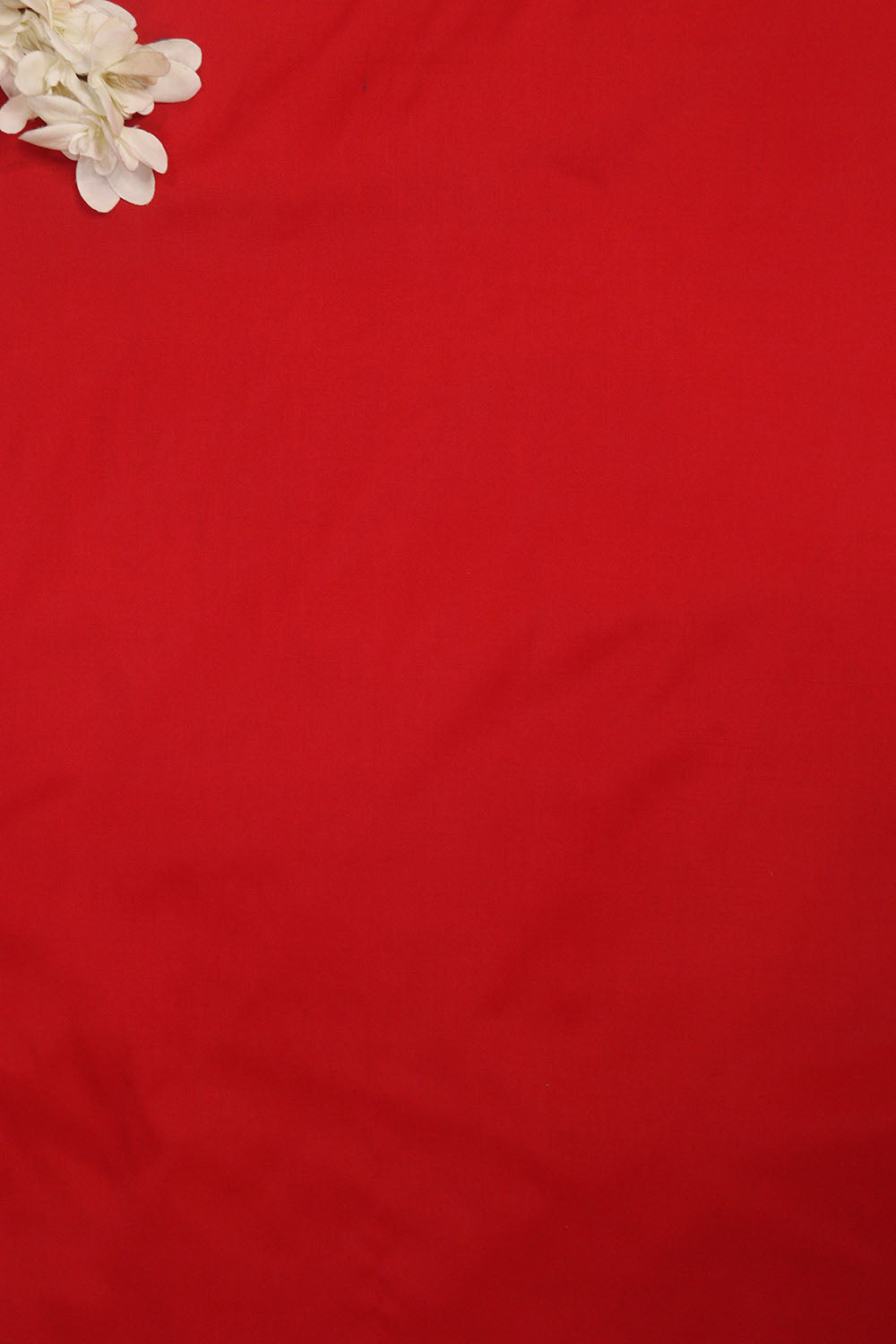 Red Plain Silk Fabric ( 1 Mtr ) - Luxurion World