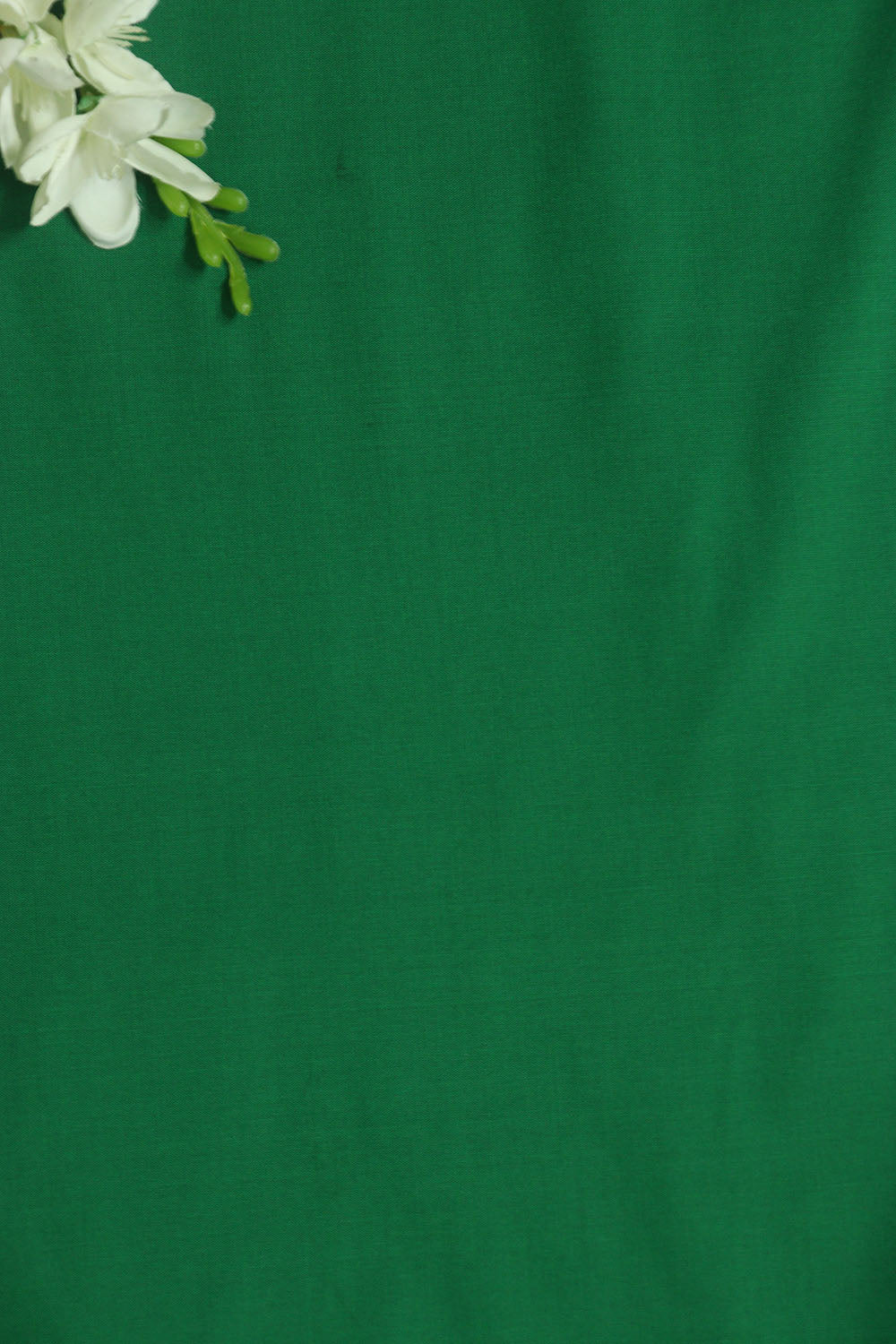 Green Plain Silk Fabric ( 0.5 Mtr ) - Luxurion World