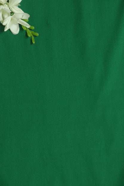 Green Plain Silk Fabric ( 0.5 Mtr ) - Luxurion World