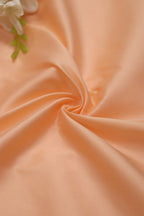 Peach Plain Silk Fabric ( 1 Mtr ) - Luxurion World
