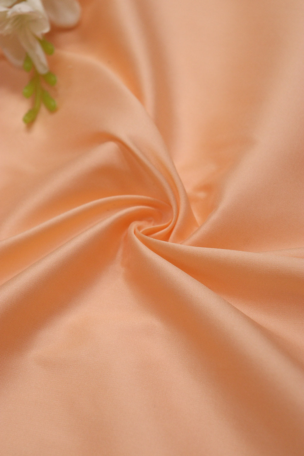 Peach Plain Silk Fabric ( 1 Mtr ) - Luxurion World