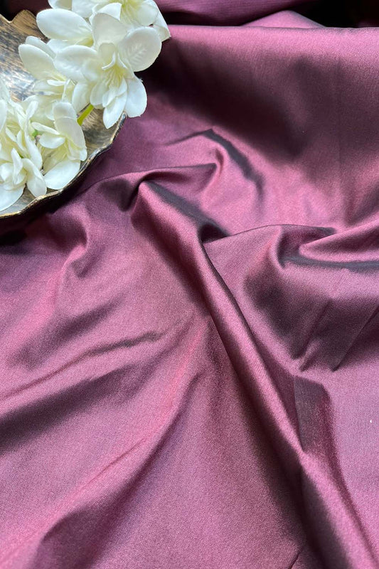 Purple Plain Silk Fabric ( 1 Mtr ) - Luxurion World