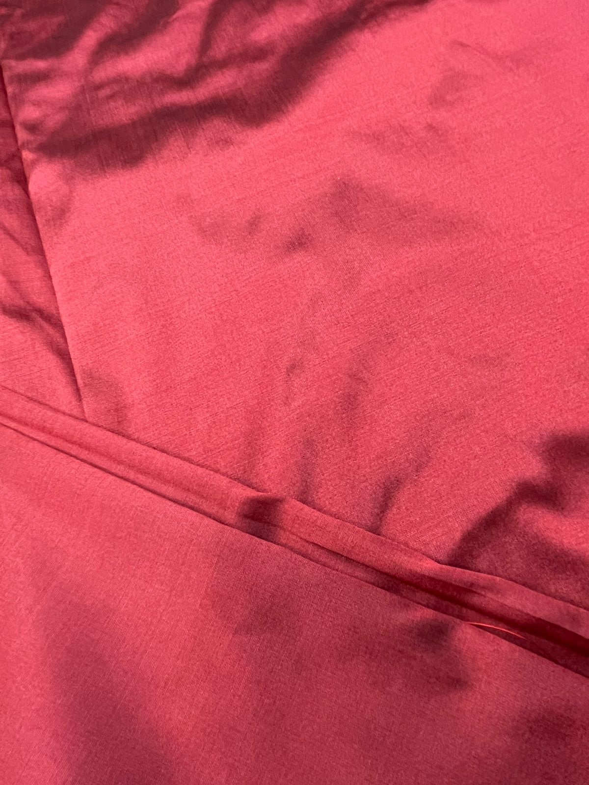Maroon Plain Silk Fabric ( 1 Mtr ) - Luxurion World