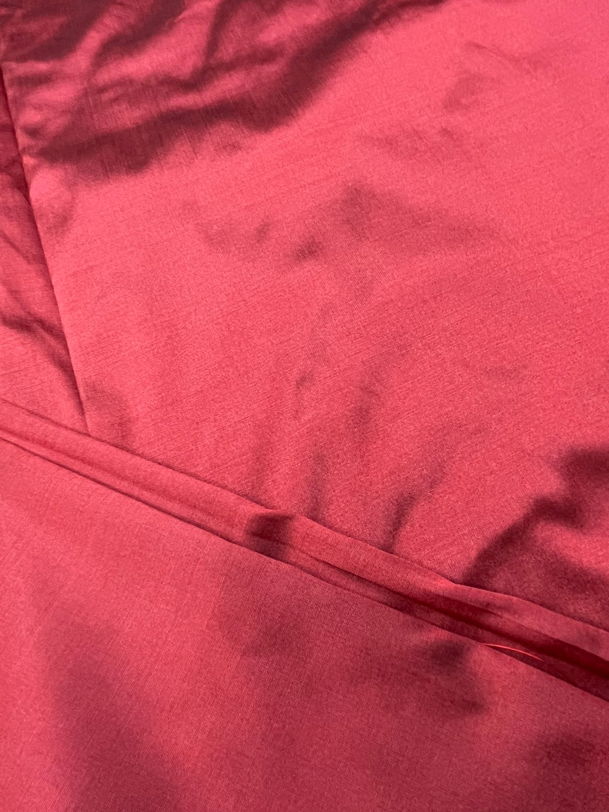 Maroon Plain Silk Fabric ( 0.5 Mtr ) - Luxurion World