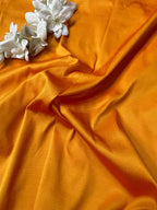 Yellow Plain Silk Fabric ( 1 Mtr ) - Luxurion World