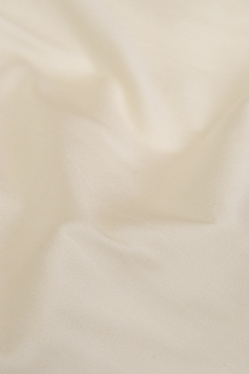 Off White Plain Silk Fabric ( 0.75 Mtr ) - Luxurion World