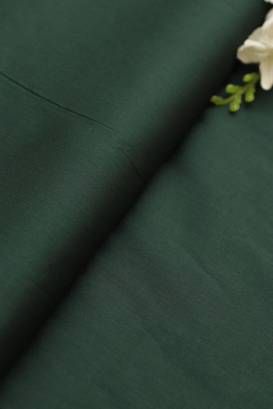 Green Plain Silk Fabric ( 1 Mtr ) - Luxurion World