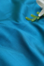 Blue Plain Silk Fabric ( 0.5 Mtr ) - Luxurion World