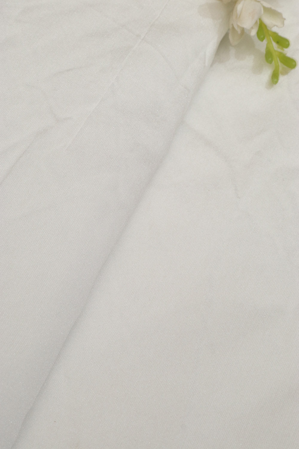 White Plain Silk Fabric ( 1 Mtr ) - Luxurion World