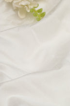 White Plain Silk Fabric ( 1 Mtr ) - Luxurion World