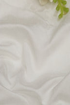 White Plain Silk Fabric ( 1 Mtr ) - Luxurion World