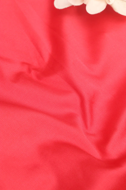 Reddish Pink Silk Fabric - 1 Mtr - Luxurion World