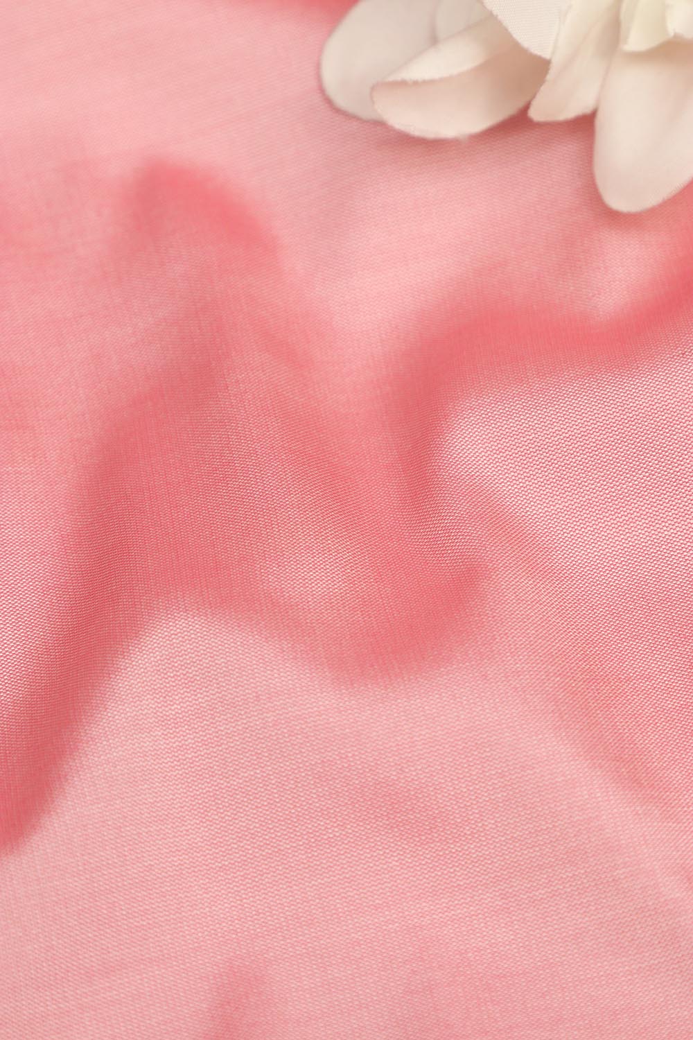 Pink Plain Silk Fabric ( 1 Mtr ) - Luxurion World