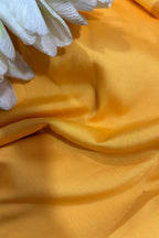 Yellow Plain Silk Fabric ( 1 Mtr ) - Luxurion World