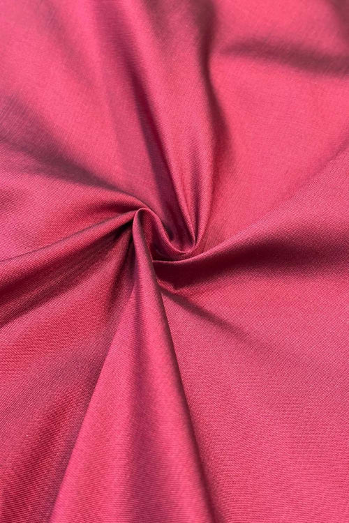 Maroon Plain Silk Fabric ( 1 Mtr ) - Luxurion World