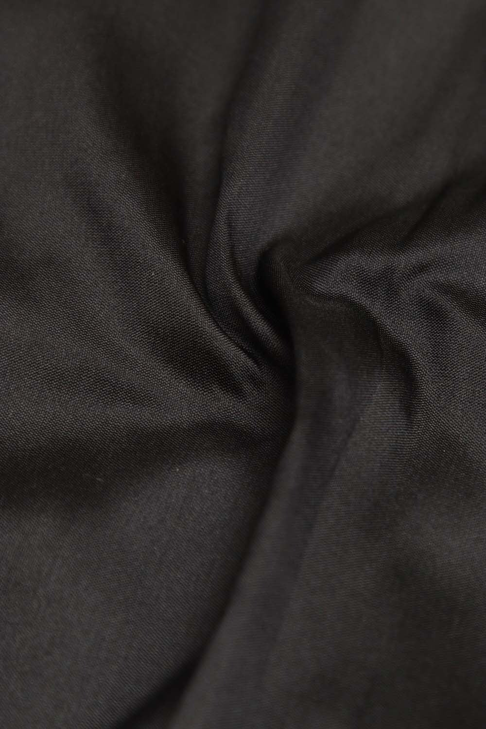 Classic Black Plain Silk Fabric ( 1 Mtr ) - Luxurion World