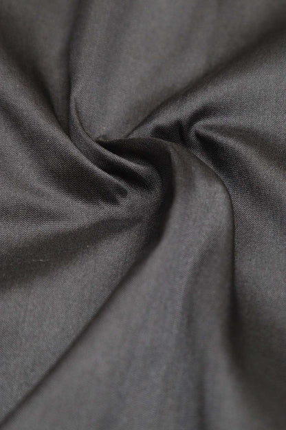 Classic Black Plain Silk Fabric ( 1 Mtr ) - Luxurion World