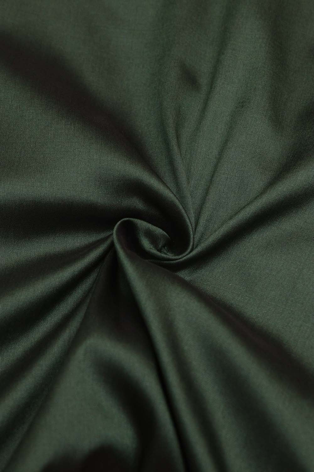 Emerald Green Plain Silk Fabric ( 1 Mtr ) - Luxurion World