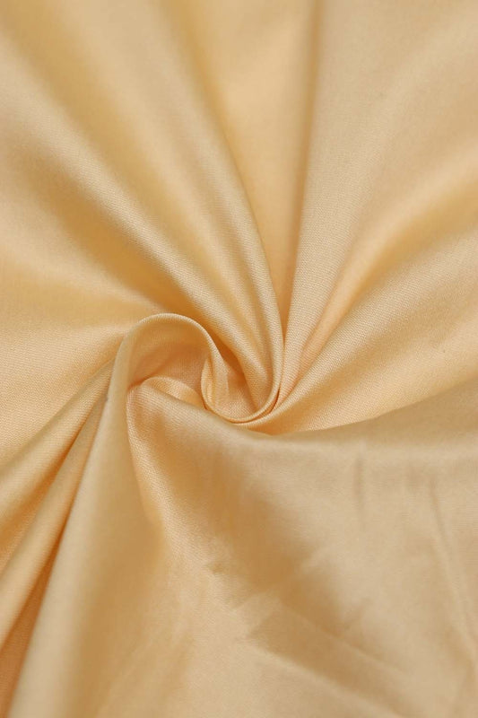 Luxurious Cream Plain Silk Fabric ( 1 Mtr ) - Luxurion World