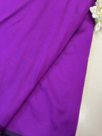 Luxurious Purple Plain Silk Fabric ( 1 Mtr ) - Luxurion World