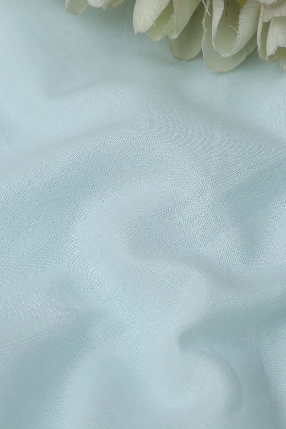 Blue Plain Linen Cotton Fabric: Simple and Stylish ( 1 Mtr ) - Luxurion World