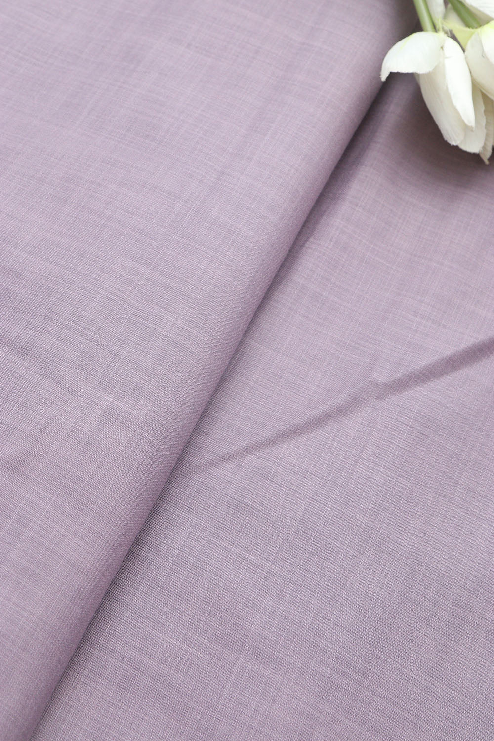 Purple Plain Linen Cotton Fabric ( 1 Mtr ) - Luxurion World