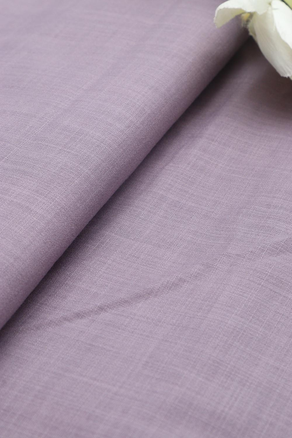 Purple Plain Linen Cotton Fabric ( 1 Mtr ) - Luxurion World