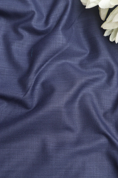 Blue Plain Linen Cotton Fabric: Simple and Stylish ( 1 Mtr ) - Luxurion World