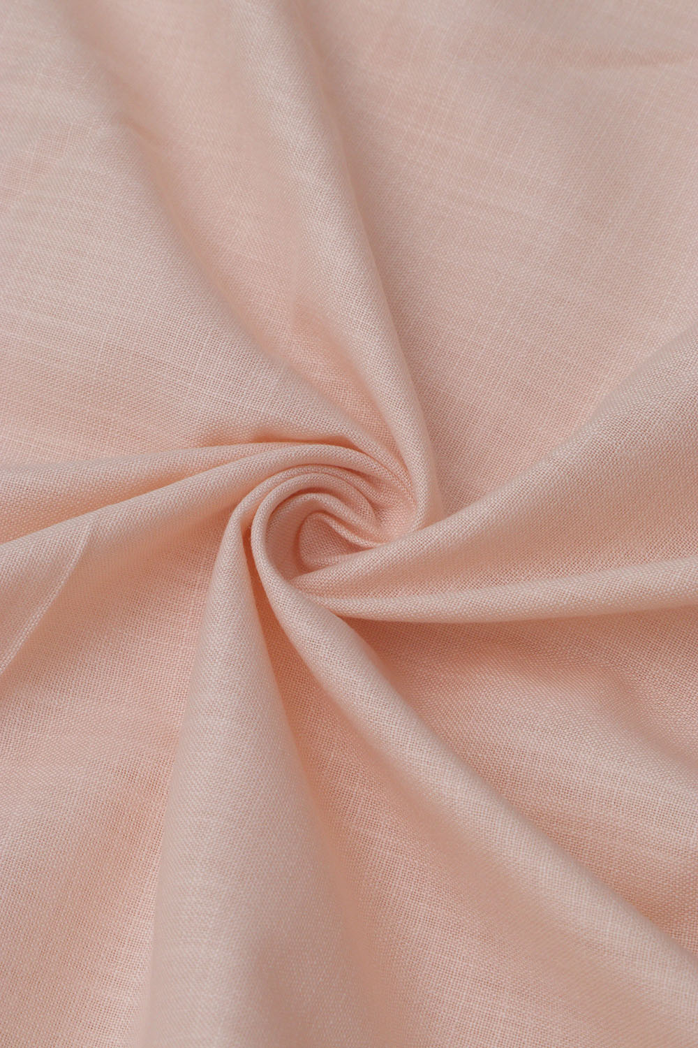 Peach Plain Linen Cotton Fabric ( 1 Mtr ) - Luxurion World