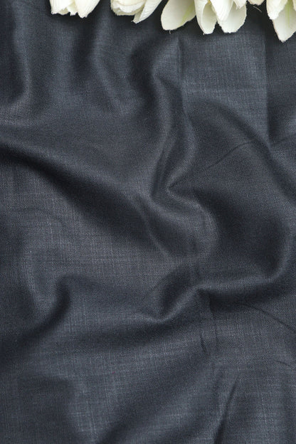 Black Plain Linen Cotton Fabric: Simple and Stylish ( 1 Mtr ) - Luxurion World