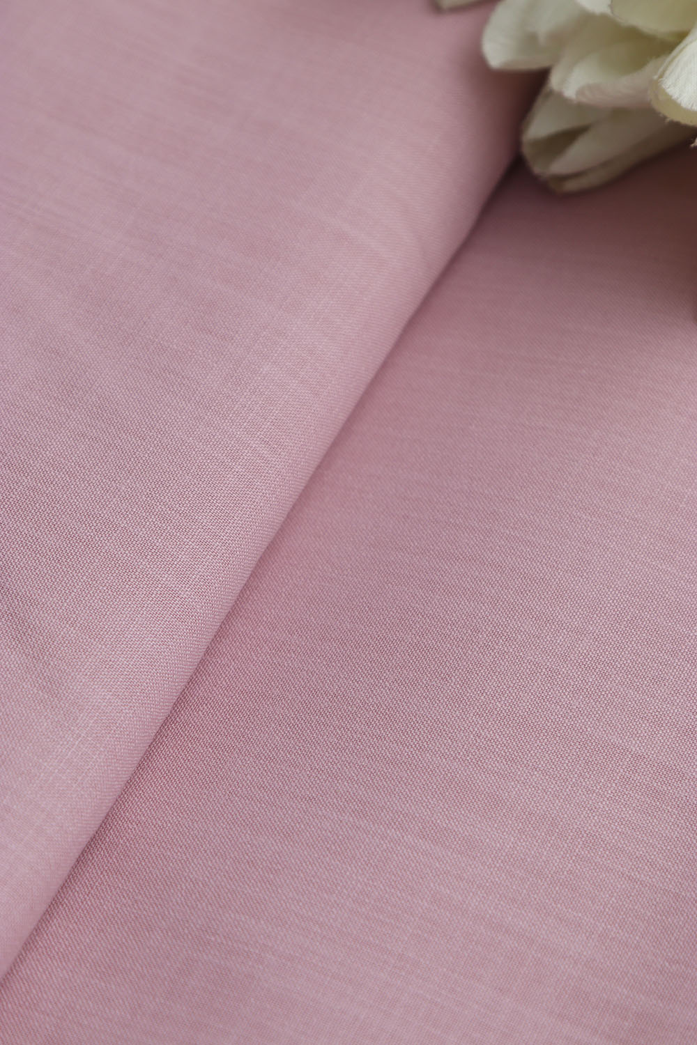 Pink Plain Linen Cotton Fabric ( 1 Mtr ) - Luxurion World