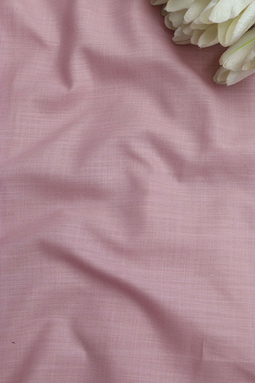Pink Plain Linen Cotton Fabric ( 1 Mtr ) - Luxurion World