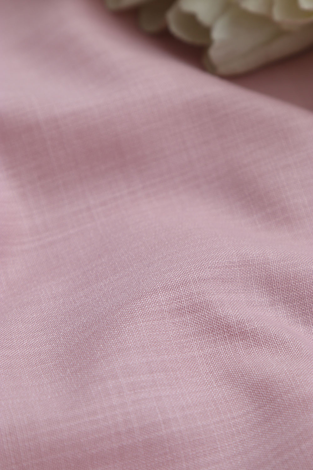 Pink Plain Linen Cotton Fabric ( 1 Mtr ) - Luxurion World