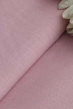 Pink Plain Linen Cotton Fabric ( 1 Mtr ) - Luxurion World