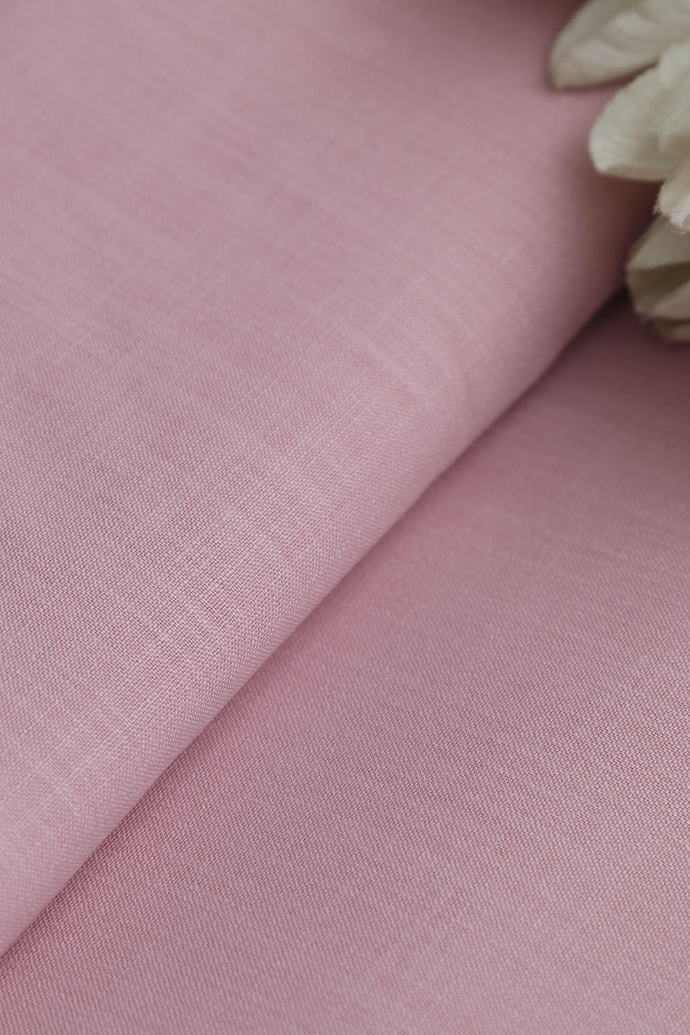 Pink Plain Linen Cotton Fabric ( 1 Mtr ) - Luxurion World
