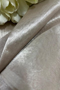 Silver Hand Embroidered Dabka And Sequins Work Blouse With Petticoat (Satin) - Luxurion World