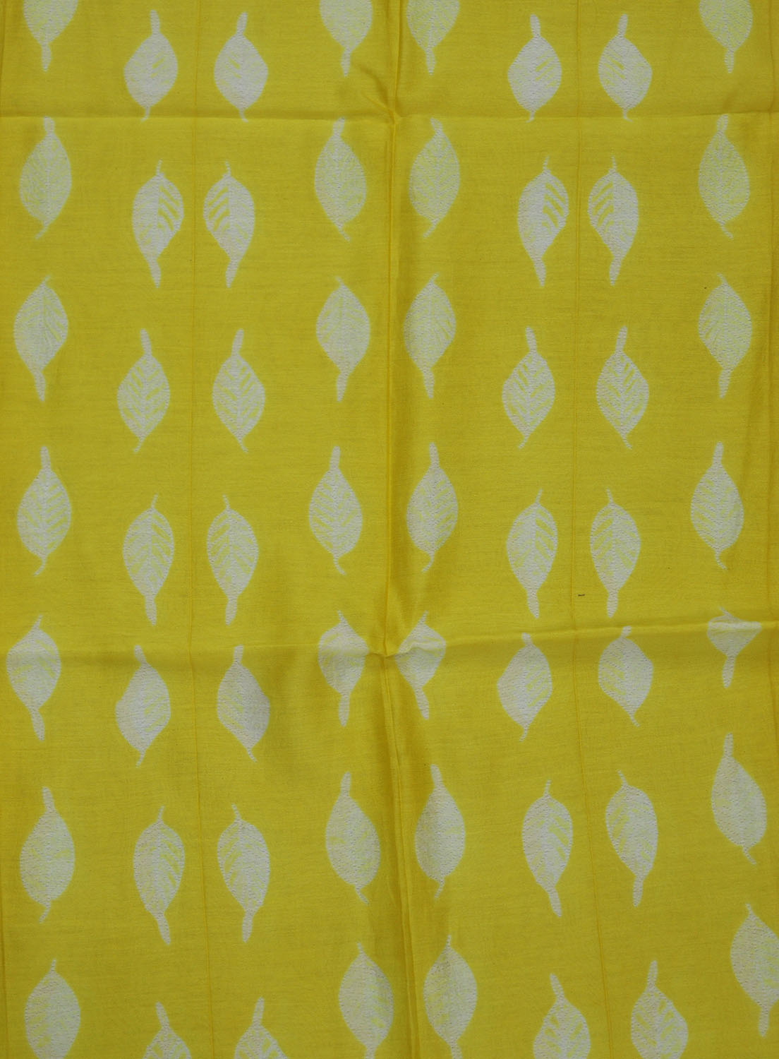 Yellow Shibori Cotton Silk Fabric ( 2.5 Mtrs )