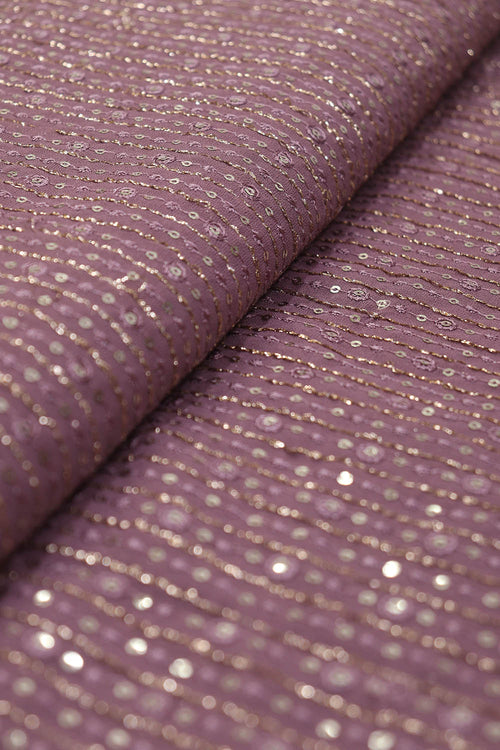 Onion Pink Georgette Fabric: Trendy and Chic (1 Mtr) - Luxurion World