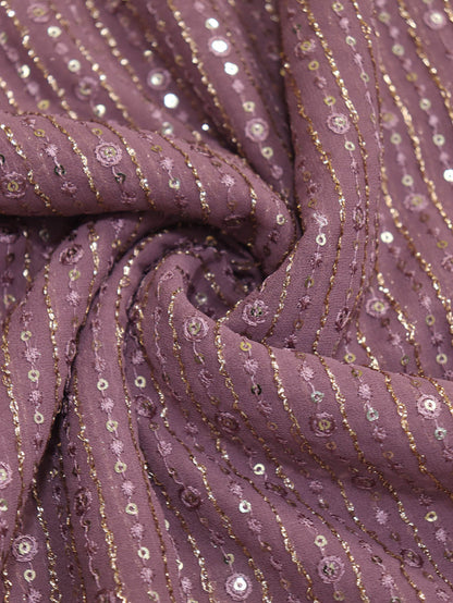 Onion Pink Georgette Fabric: Trendy and Chic (1 Mtr) - Luxurion World