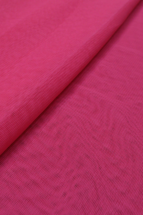 Get Stylish with Pink Trendy Net Fabric - 1 Mtr Length - Luxurion World