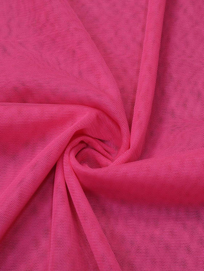 Get Stylish with Pink Trendy Net Fabric - 1 Mtr Length - Luxurion World