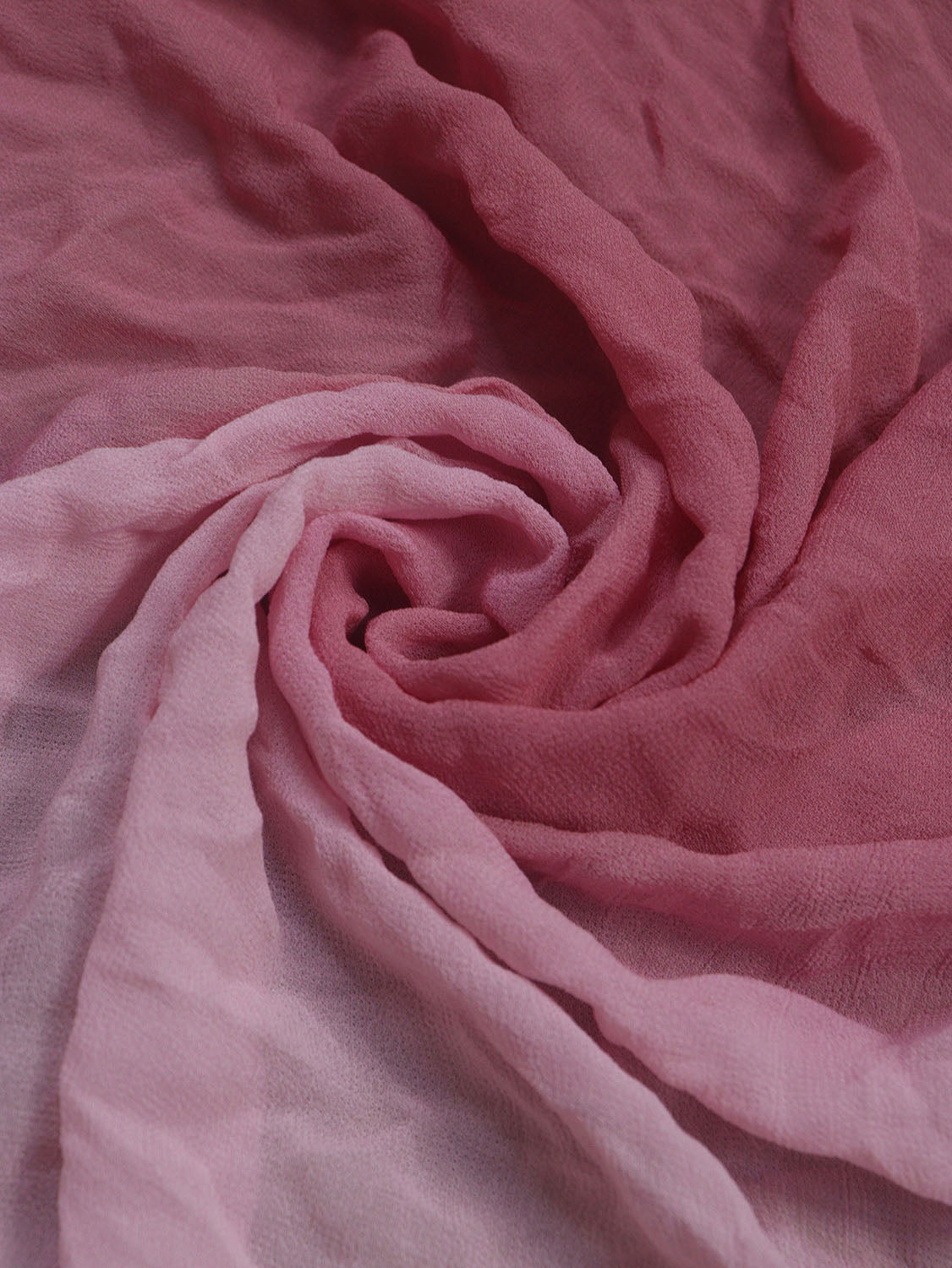 Pink Trendy Georgette Shaded Fabric  ( 1 Mtr ) - Luxurion World