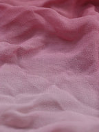 Pink Trendy Georgette Shaded Fabric  ( 1 Mtr ) - Luxurion World