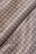 Stunning Grey Tussar Silk Fabric - Digital Print (1 Mtr) - Luxurion World