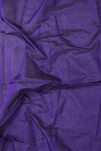 Purple Handloom Bengal Tussar Cotton Silver Zari Stripe Design Saree - Luxurion World